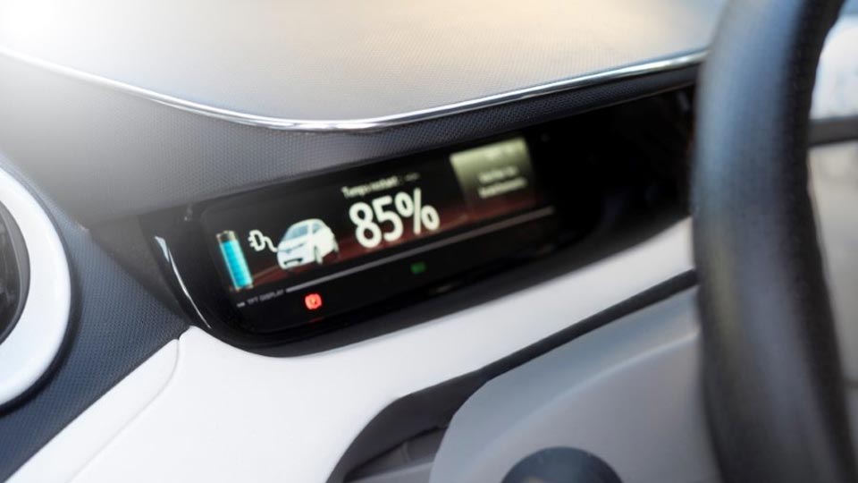 Reichweitenanzeige im Elektroauto